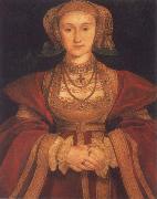 Hans holbein the younger Portrait of Anne of Clevers,Queen of England oil on canvas